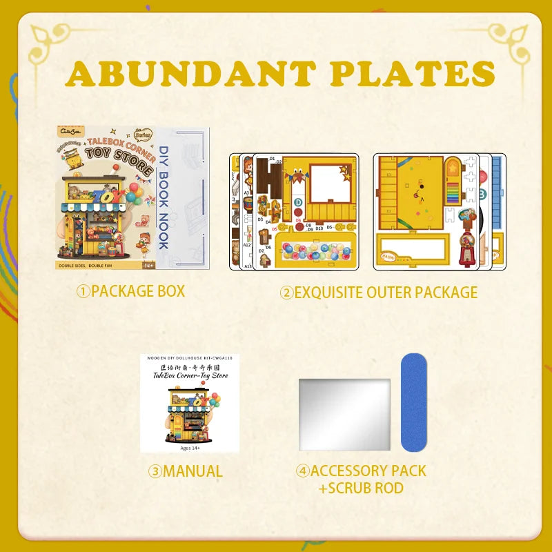 Toy Store Corner DIY Miniature House Kit - Building Process