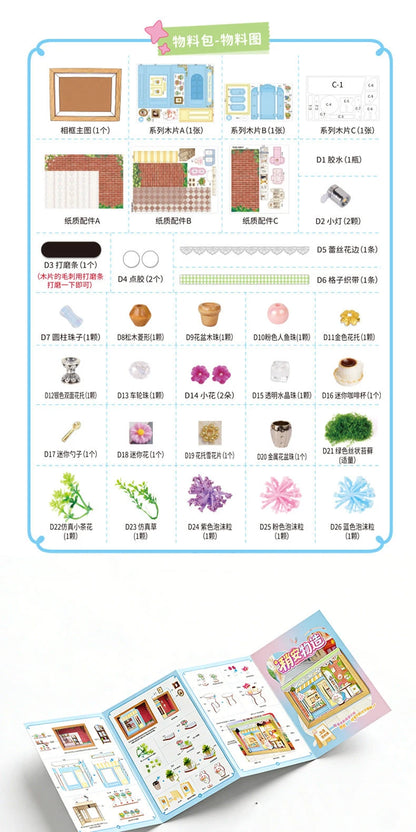 Wooden Dessert Store Miniature LED 3d wooden puzzle – view 11