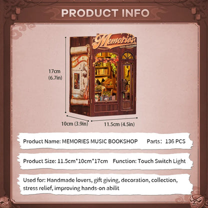 Owl Bookstore DIY Booknook Kit