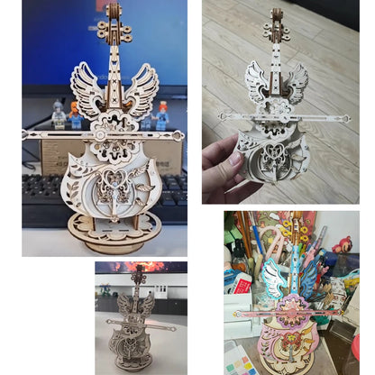 Wooden Cello Model Violin Building 3d wooden puzzle – view 22