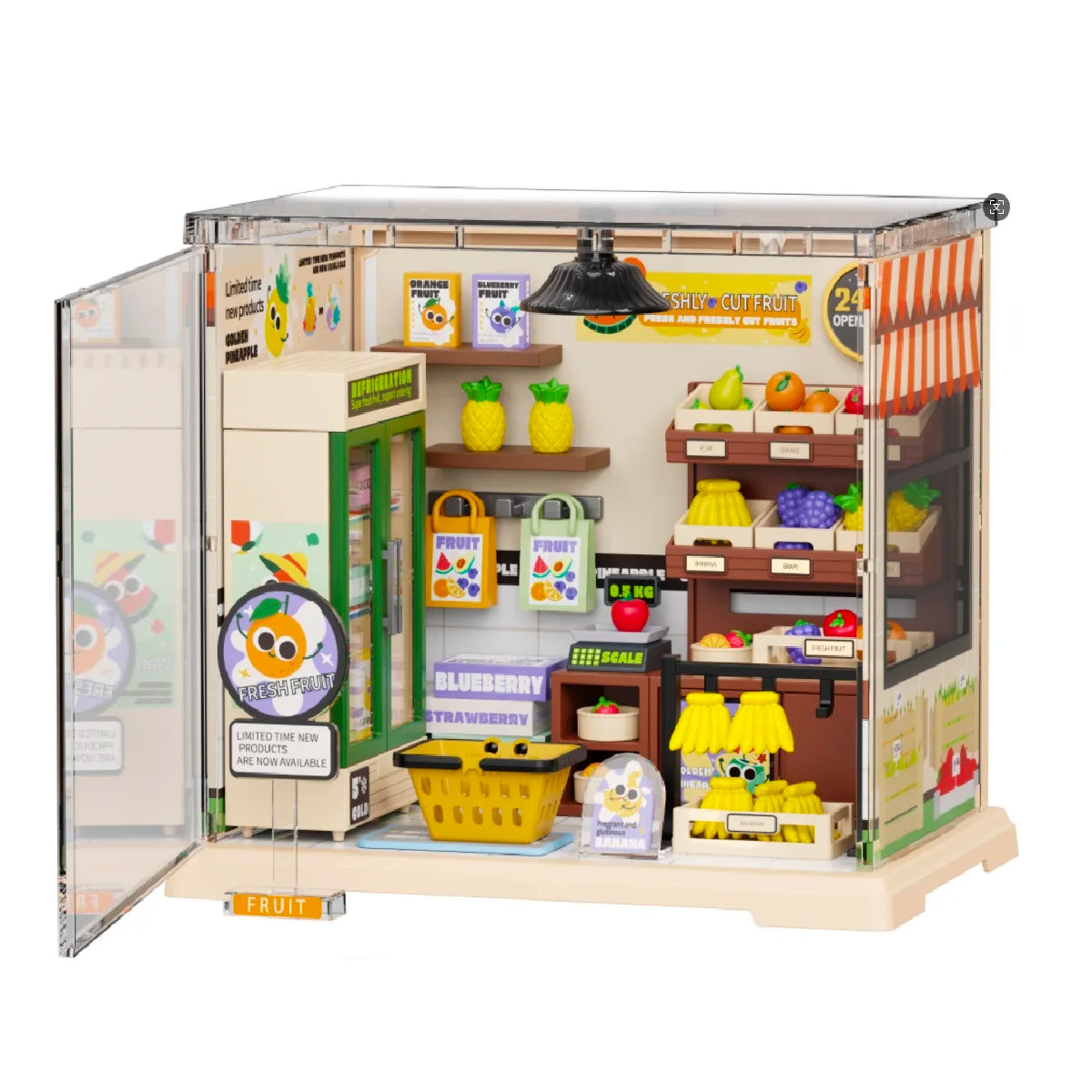 Kit per casa in miniatura fai da te per caffetteria ad angolo