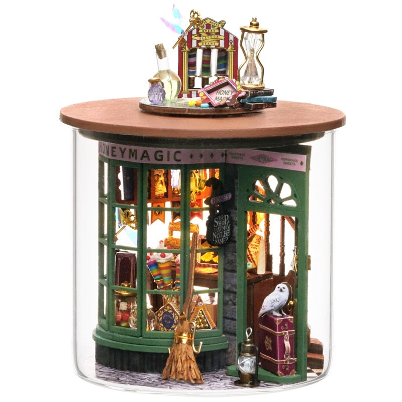 DIY Mini Casa Magic Greenhouse Garden Dollhouse Kit