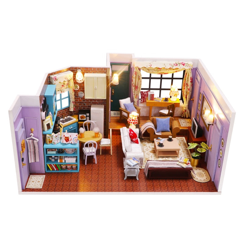 DIY Monica's Apartment DIY Dollhouse - Mycutebee