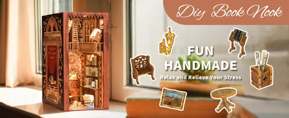 CUTEBEE Book Nook Kit Sets