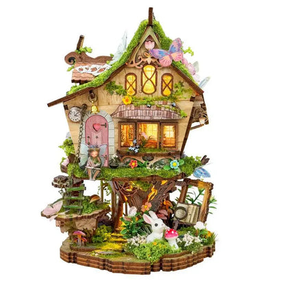 Rowan Treehouse DIY Miniature House Kit - Detailed View