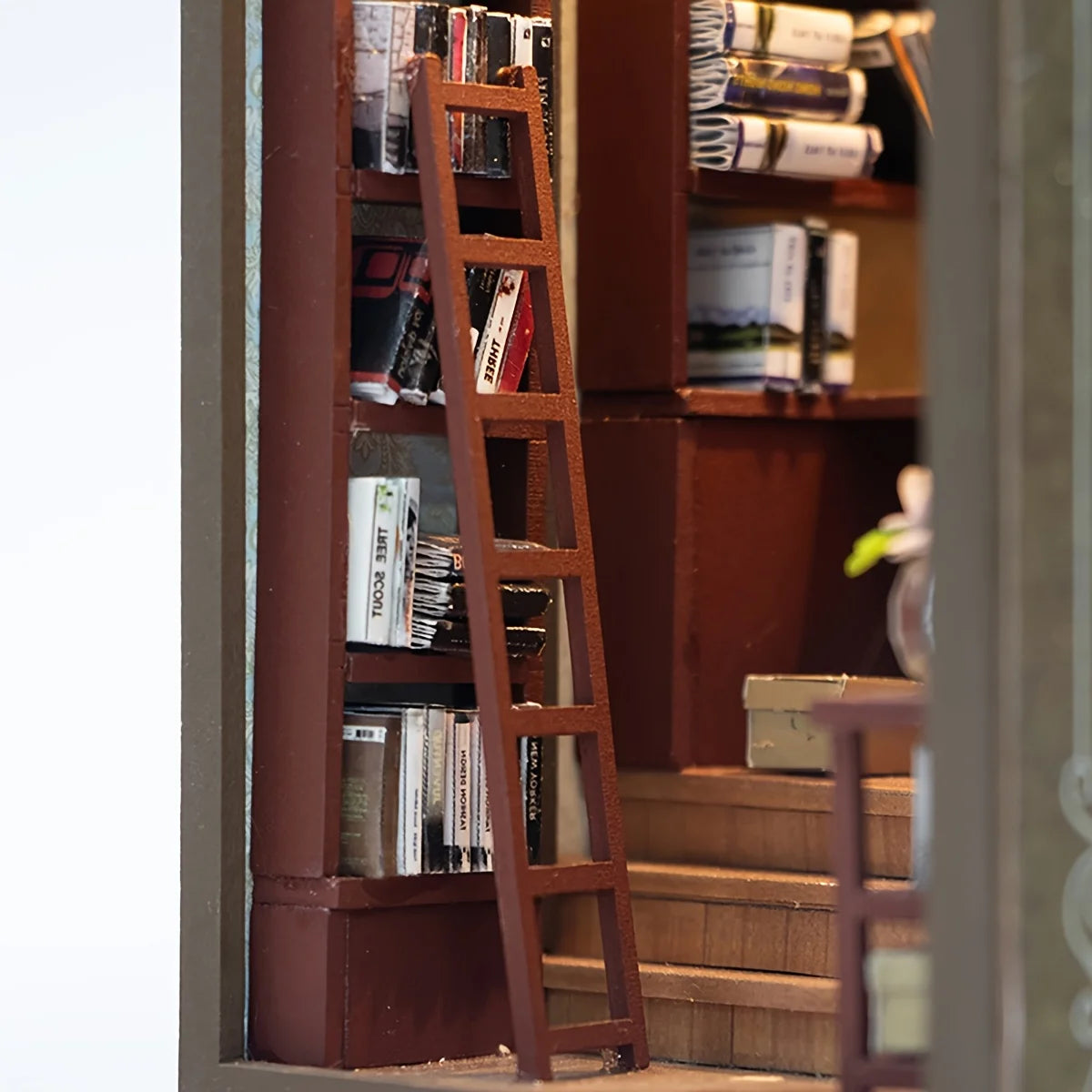 Mini Booknook in the Library 3d wooden puzzle – view 11