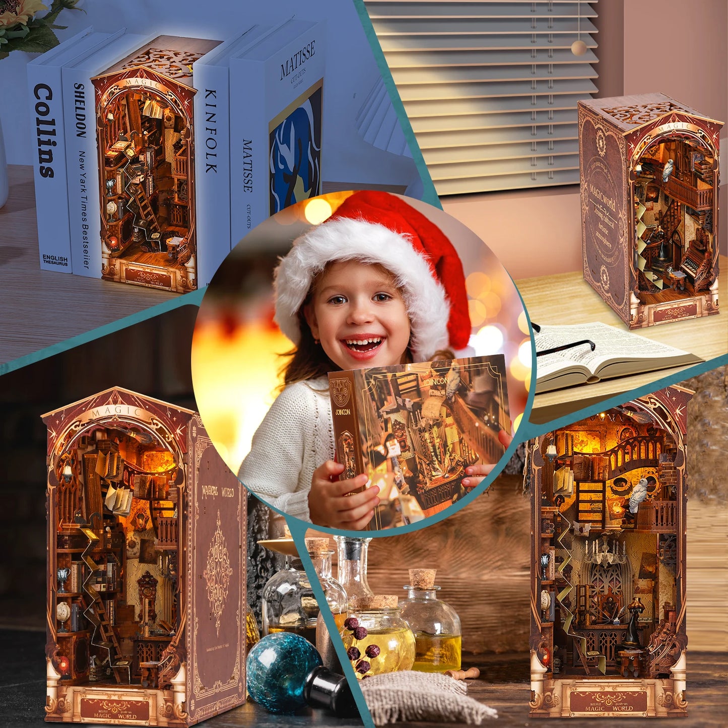 Magic World DIY Book Nook Kit – Wizard Study Room for Fantasy Lovers