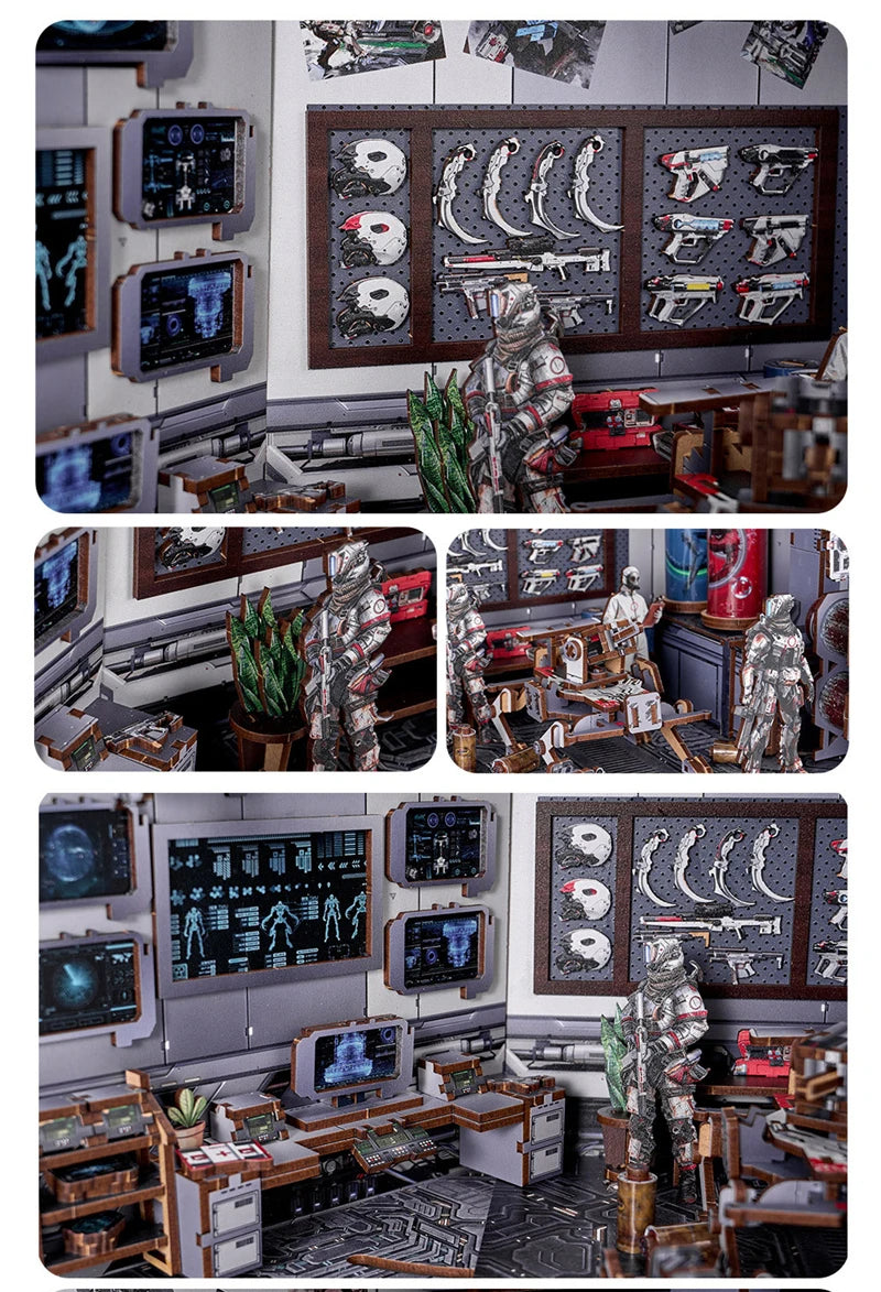 Space Station DIY Miniature House Kit - Packaging Contents