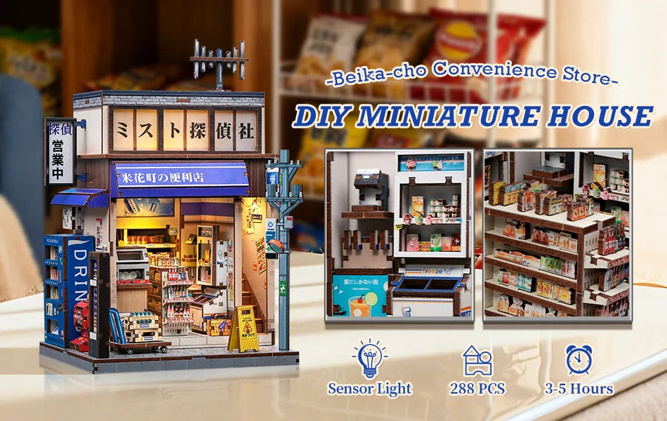 3D book nook kit – side angle