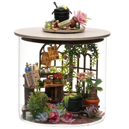 DIY Mini Casa Magic Greenhouse Garden Dollhouse Kit