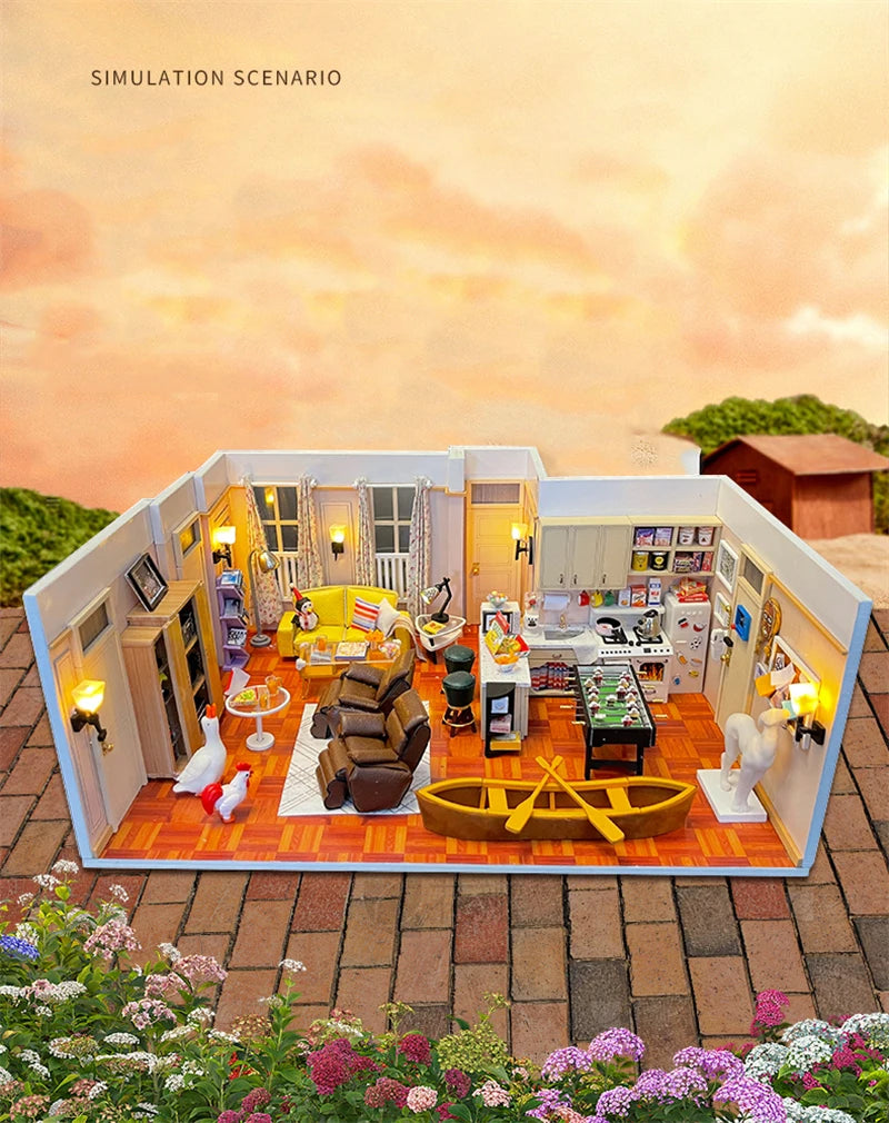 Joey s Apartment DIY Miniature House Kit - Size Reference