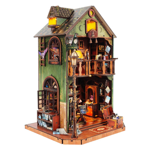 Wooden Miniature Model Owl Library Magic 3d wooden puzzle – complete kit