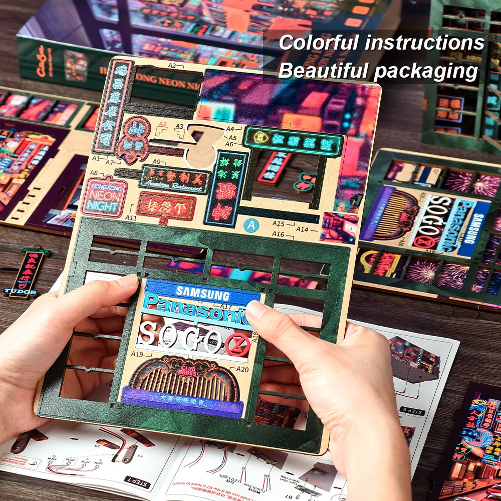 Living Room Story DIY Book Nook Kit - Detailed View