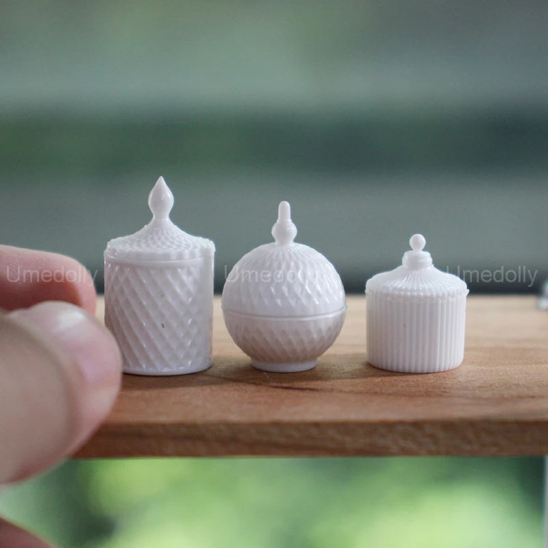 1:6 Miniature Dollhouse Glassware Set – Decanters & Cups