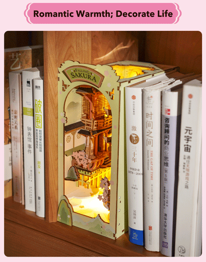 Rolife Falling Sakura Book Nook Kit
Step