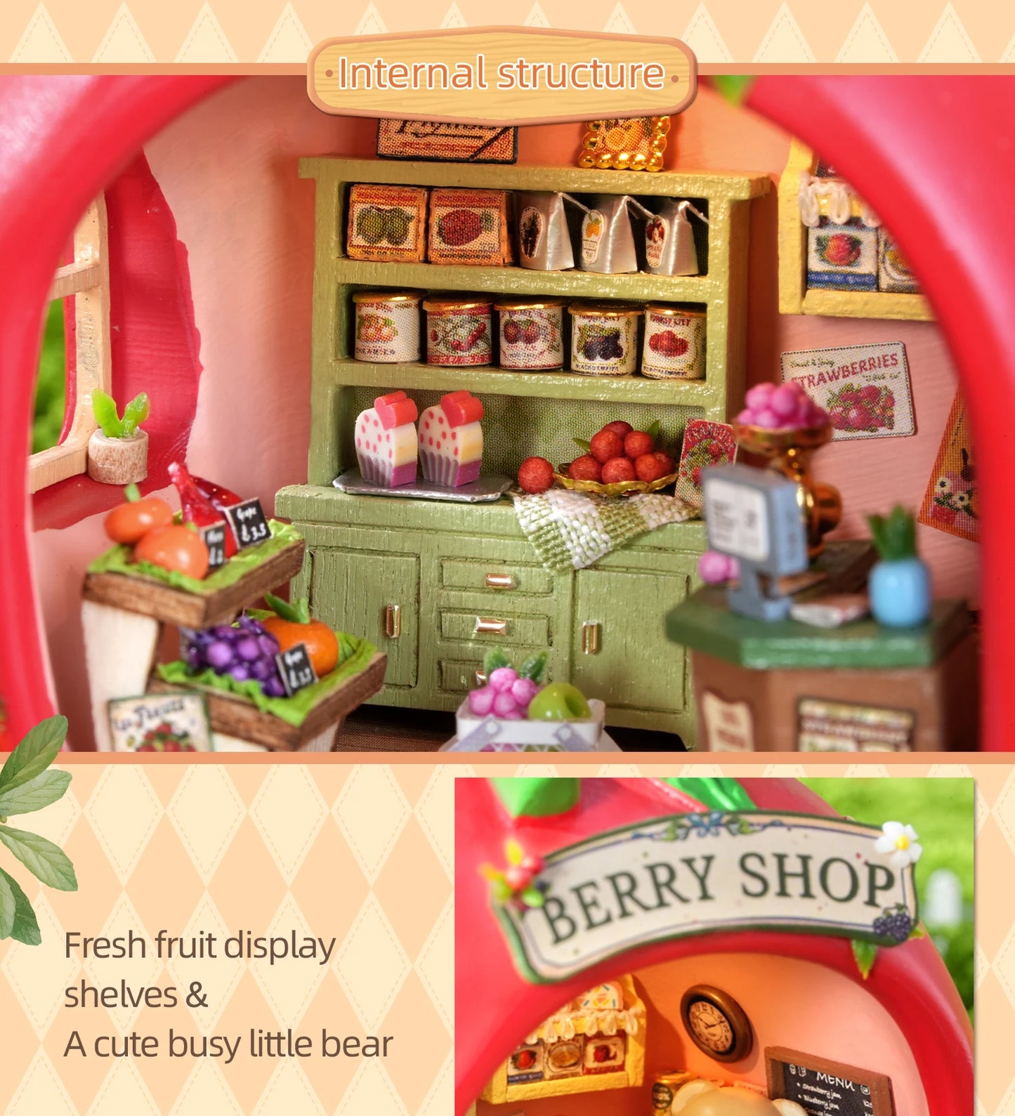 Wooden Miniature Furniture miniature house kit – view 13