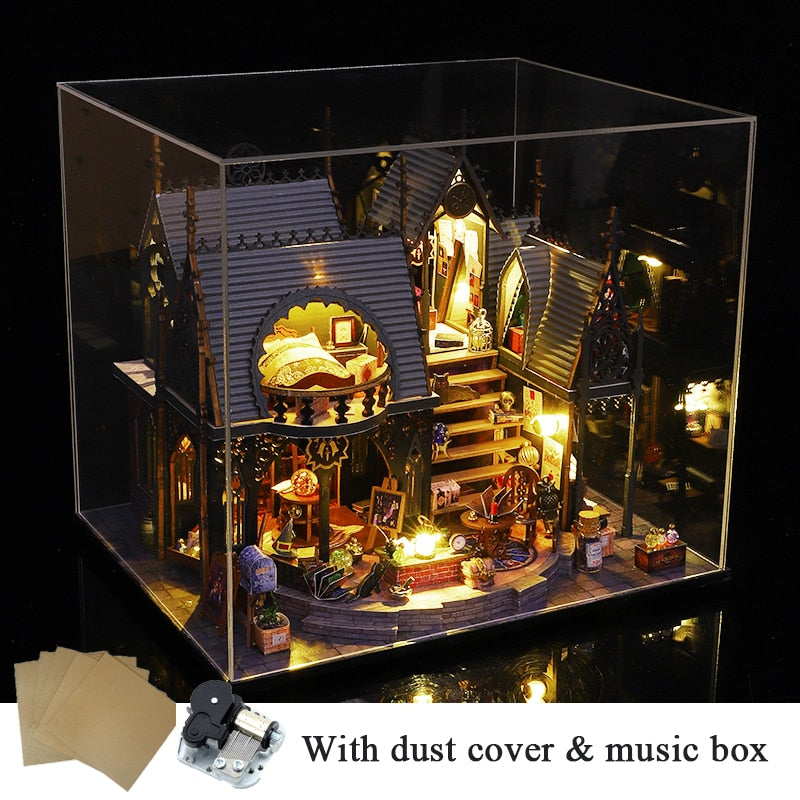 Luna Magic House Retro DIY Dollhouse Kit