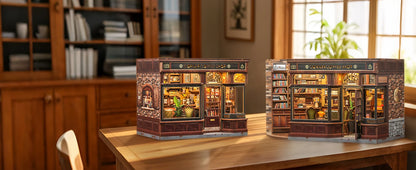 Light Bookshelf Insert book nook kit – close-up details