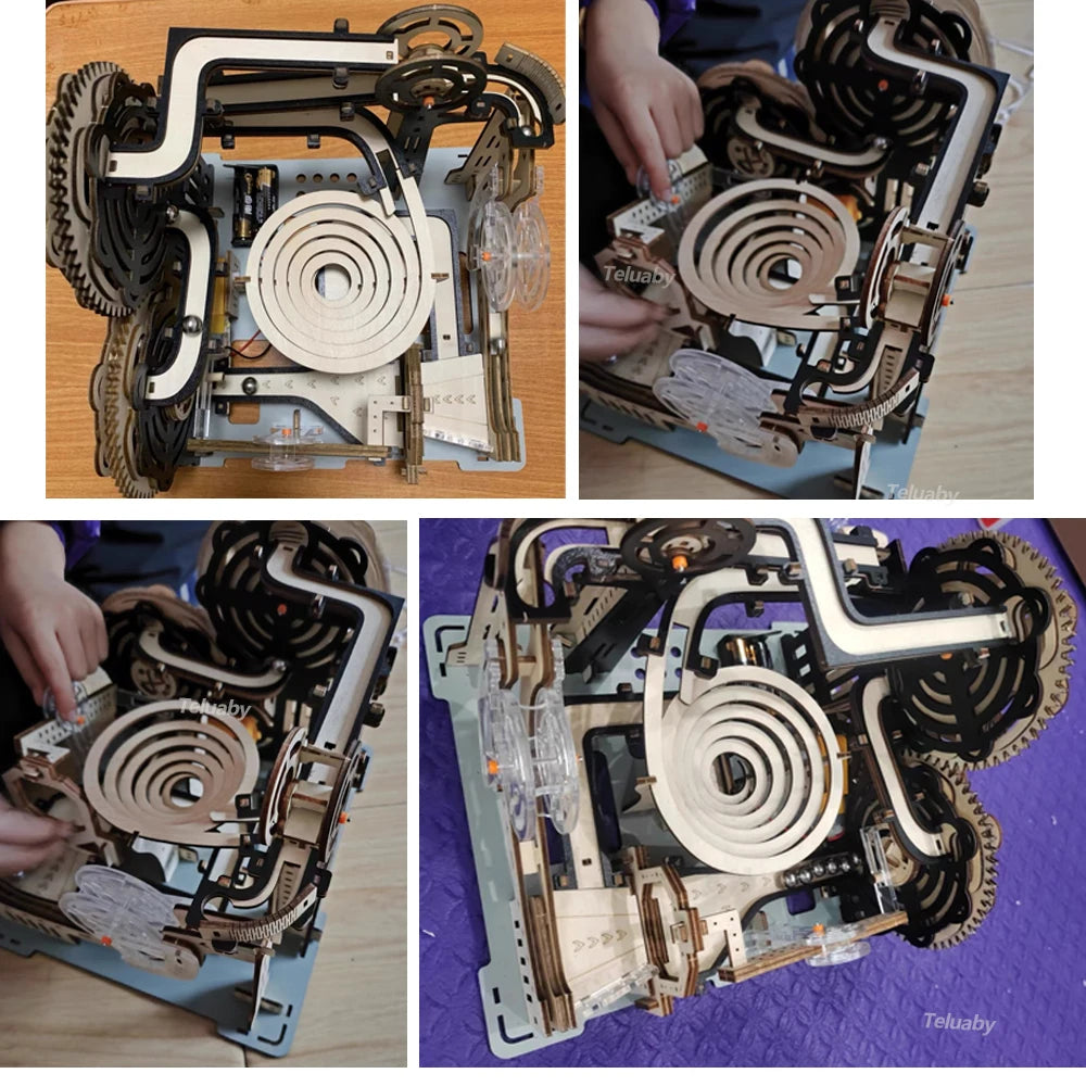 Marble Run Set Mechanical Model 3d wooden puzzle – view 35