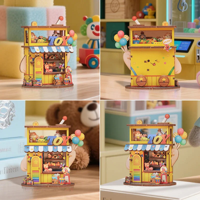 Toy Store Corner DIY Miniature House Kit - Size Reference