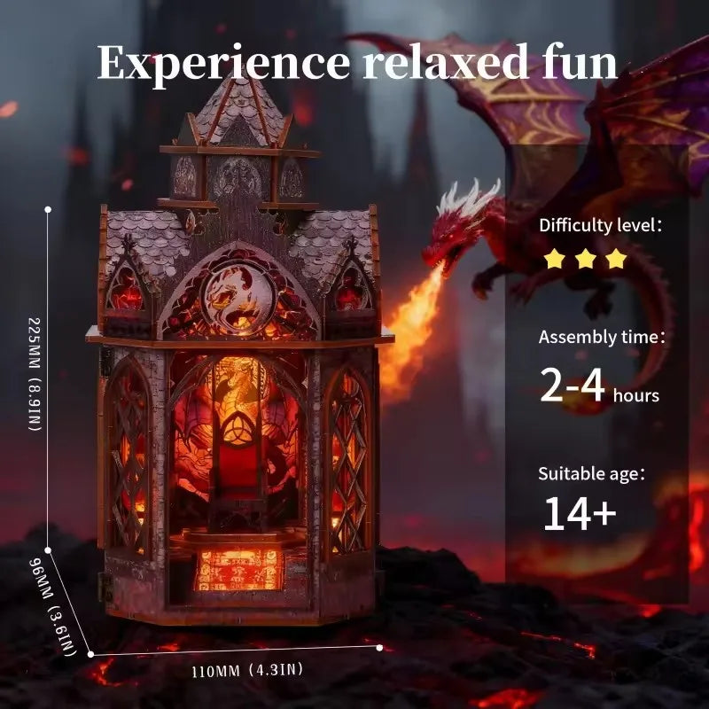 Spire of the Wyrm DIY Book Nook Kit   