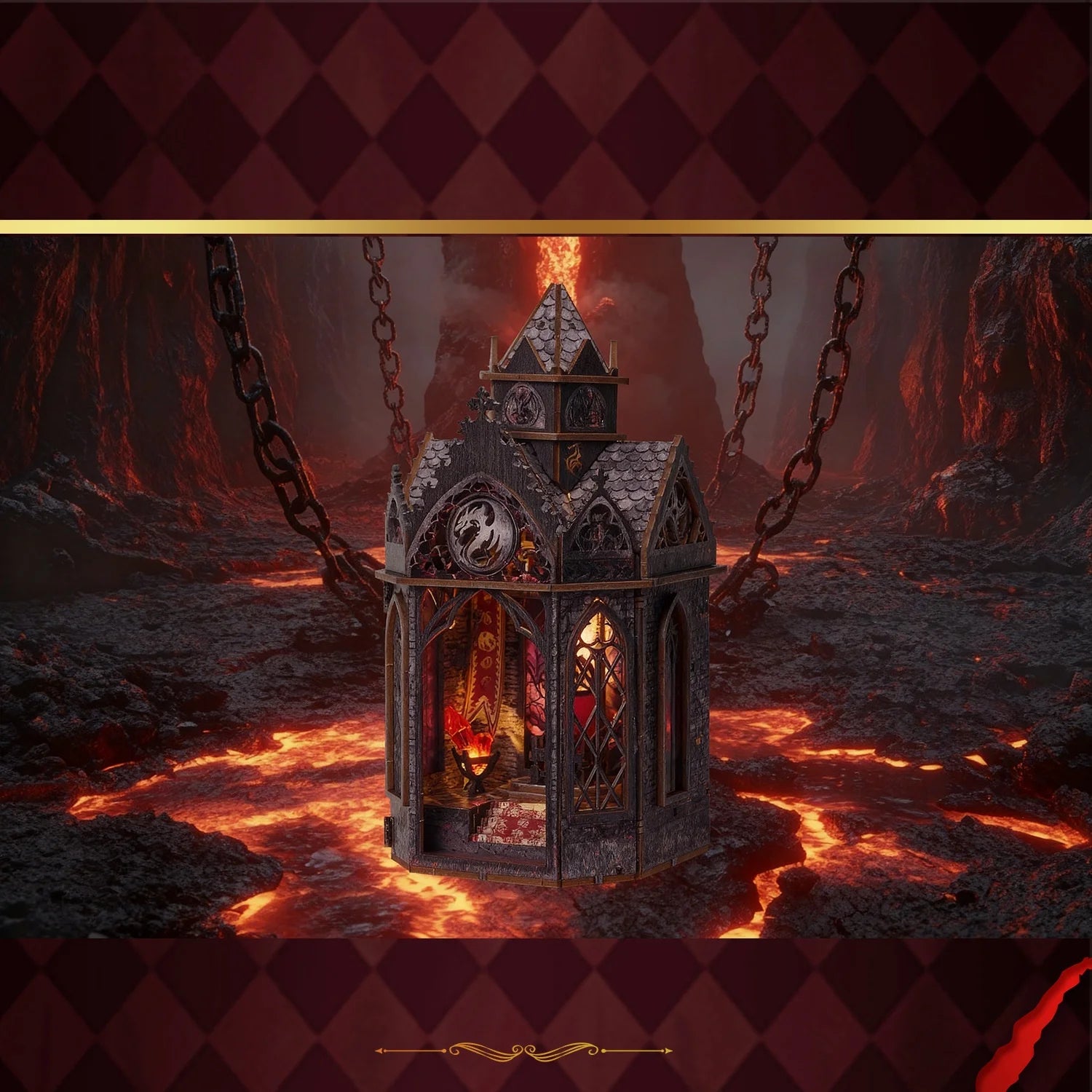 Spire of the Wyrm DIY Book Nook Kit   