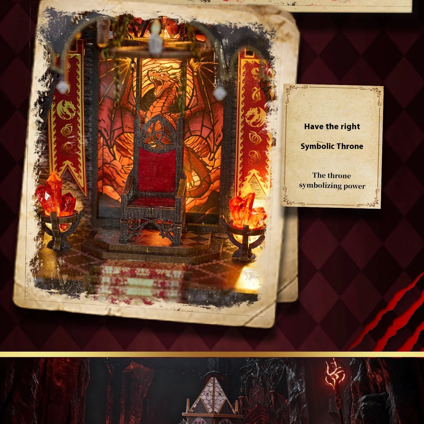 Spire of the Wyrm DIY Book Nook Kit   