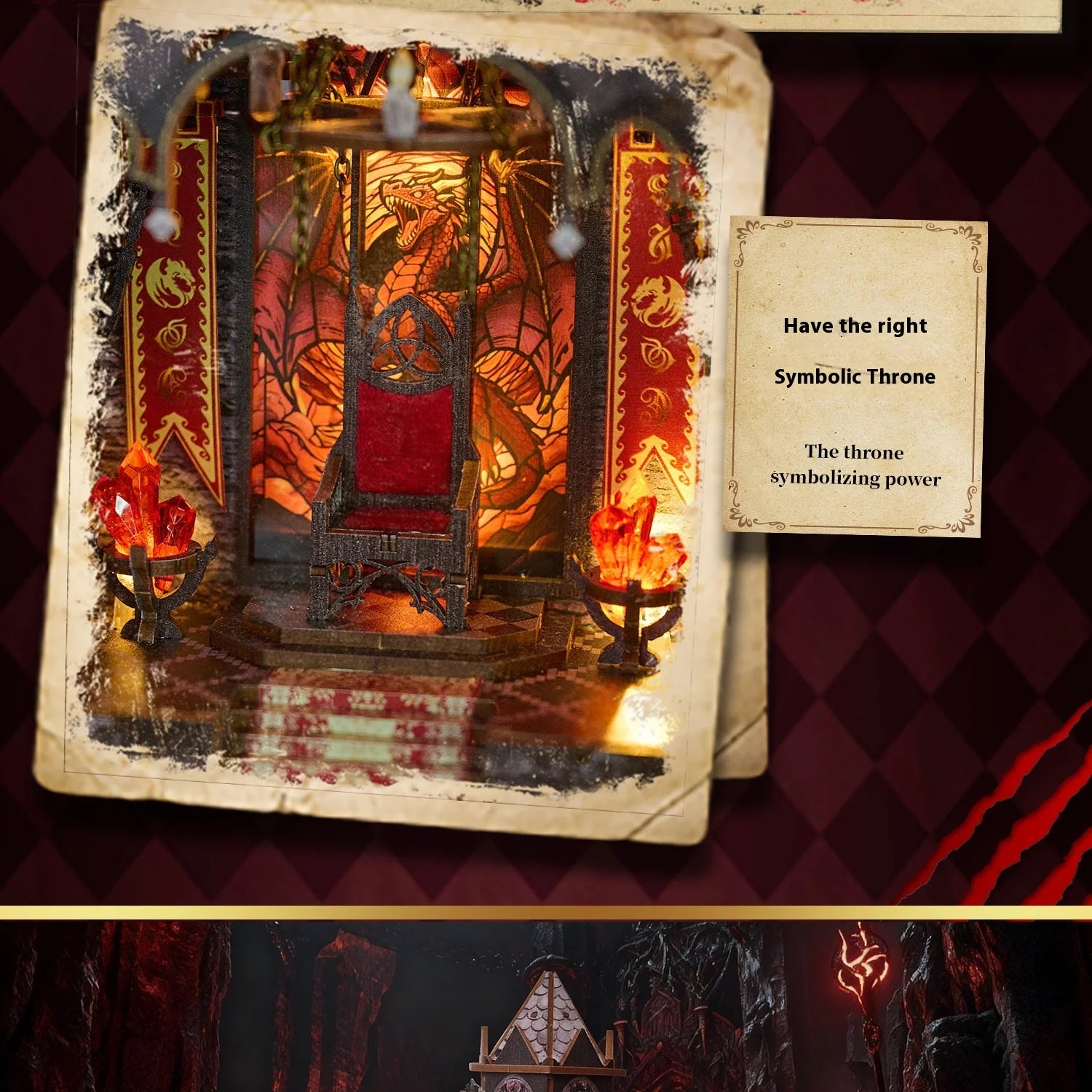 Spire of the Wyrm DIY Book Nook Kit   