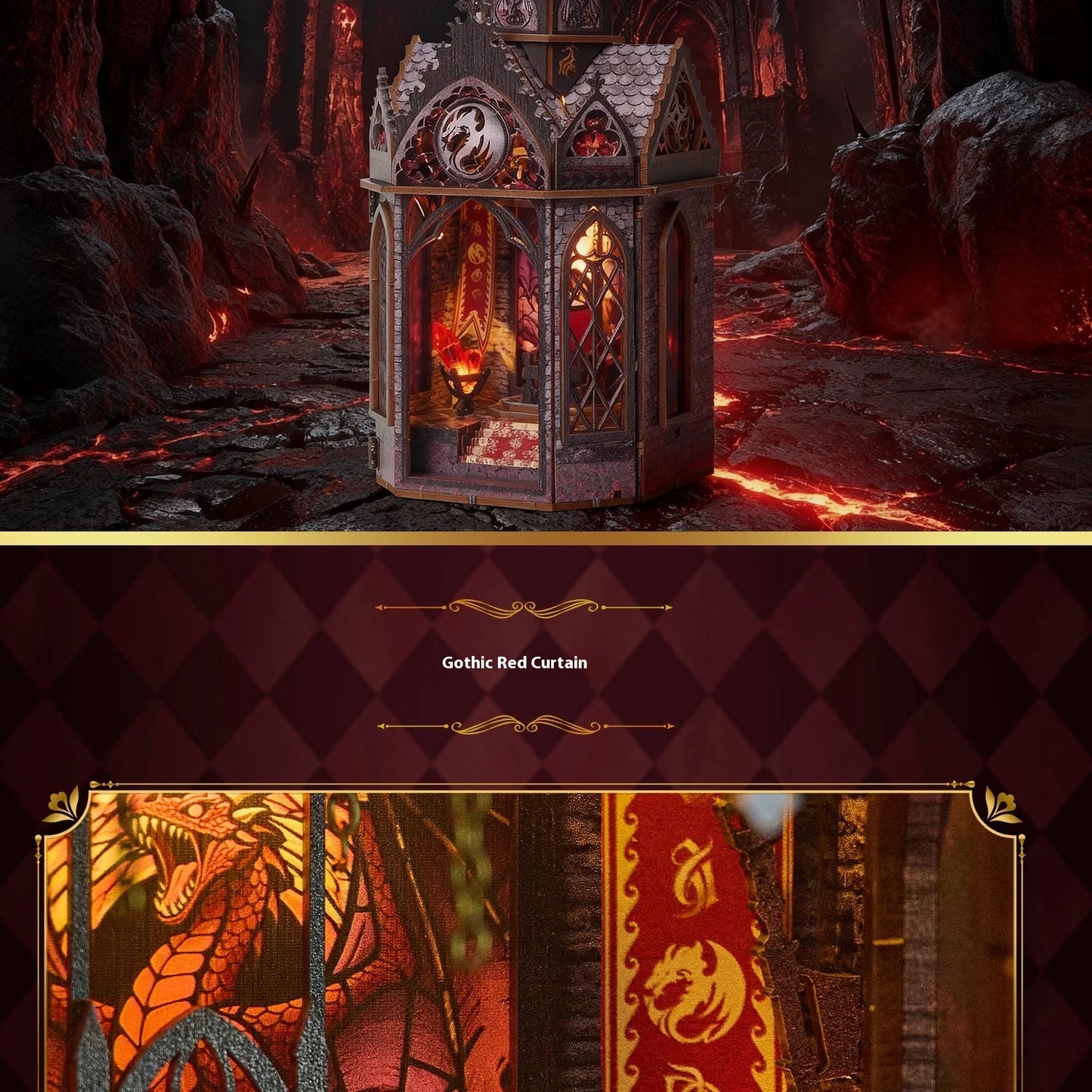 Spire of the Wyrm DIY Book Nook Kit   