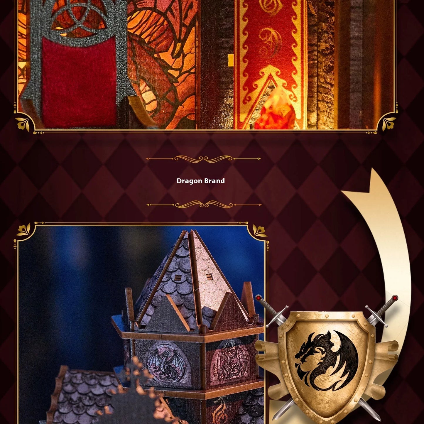 Spire of the Wyrm DIY Book Nook Kit   