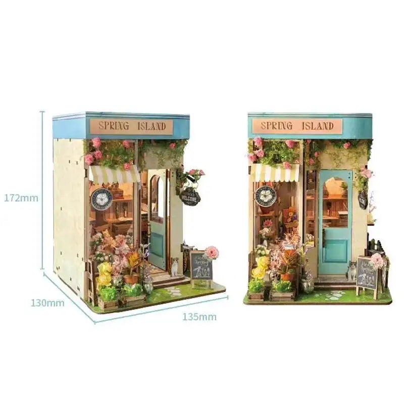 Wizard’s Study DIY Book Nook Kit – Magic Library Miniature for Bookshelf Decor   