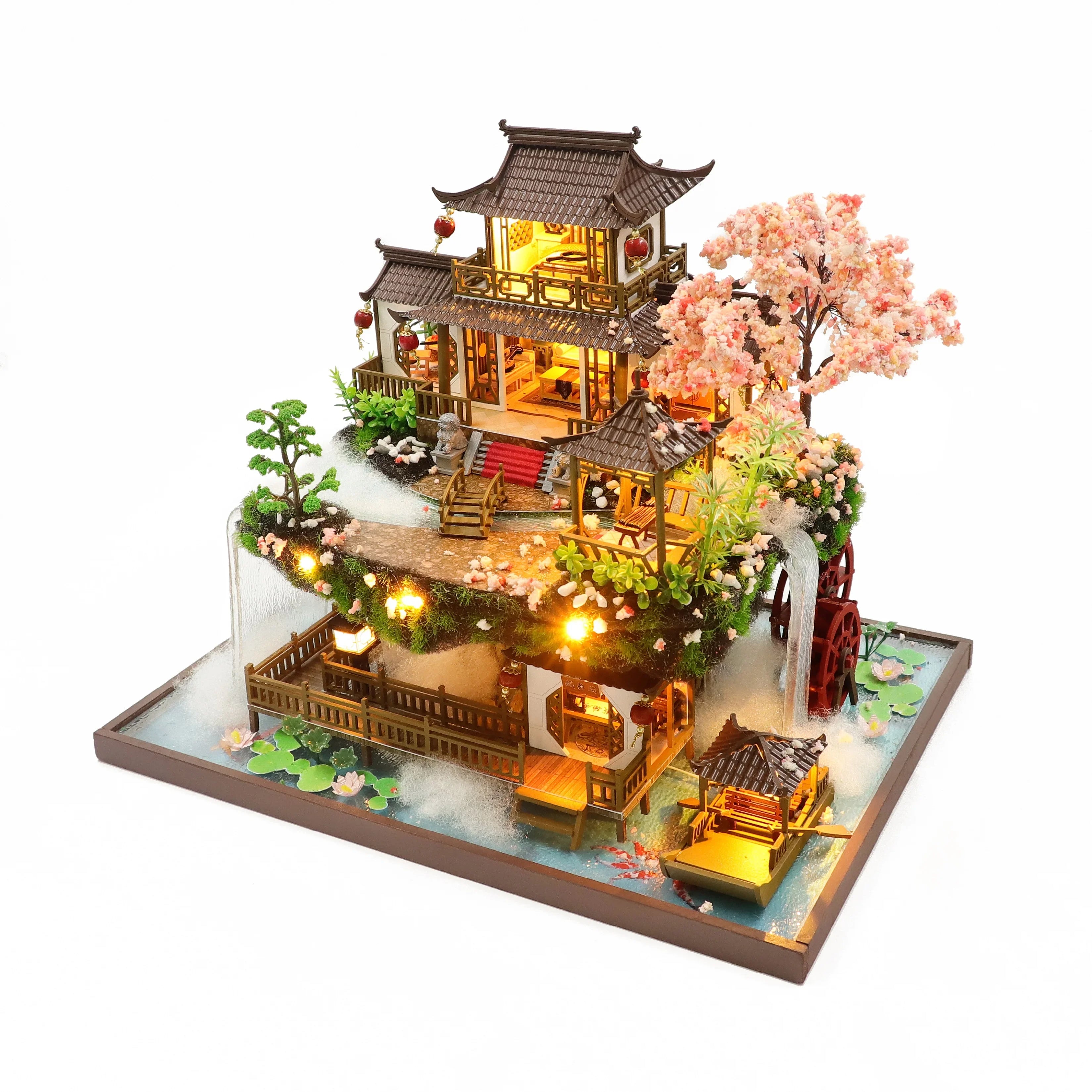 Big Chinese Garden DIY Dollhouse Kit