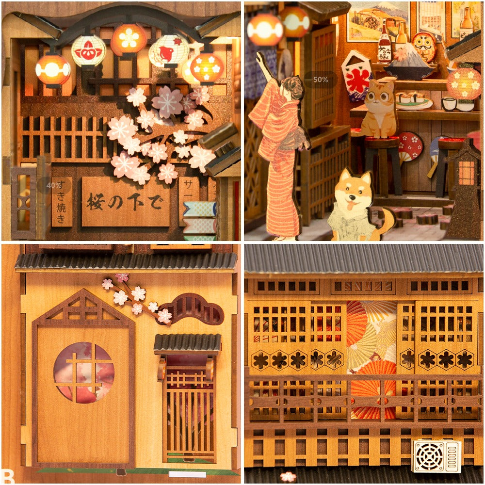 Cutebee Under the Sakura DIY Book Nook Kit