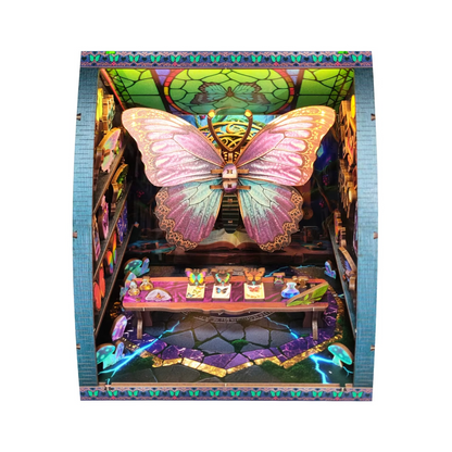 Butterfly Collection Room DIY Miniature House Kit - Close-up Details