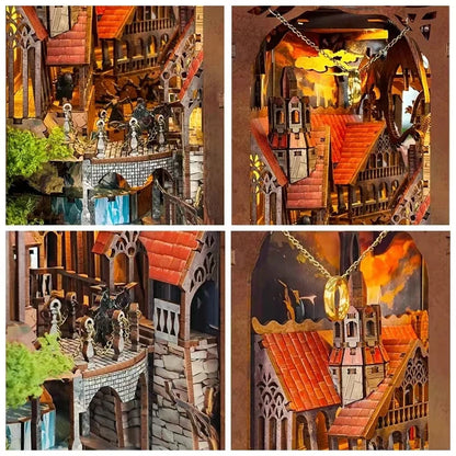 Epic fantasy realm diorama book nook kit