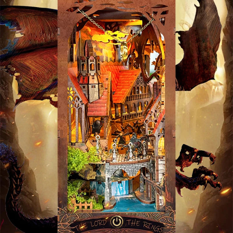Epic fantasy realm diorama book nook kit