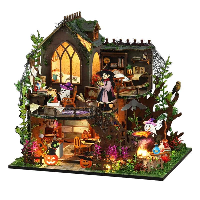 Spooky Cottage DIY Dollhouse Kit - Mycutebee