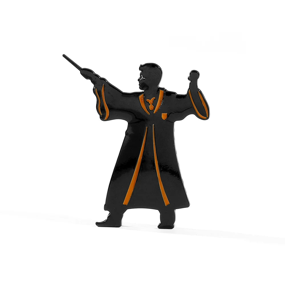 Wizard metal bookend heavy-duty fantasy shelf decor