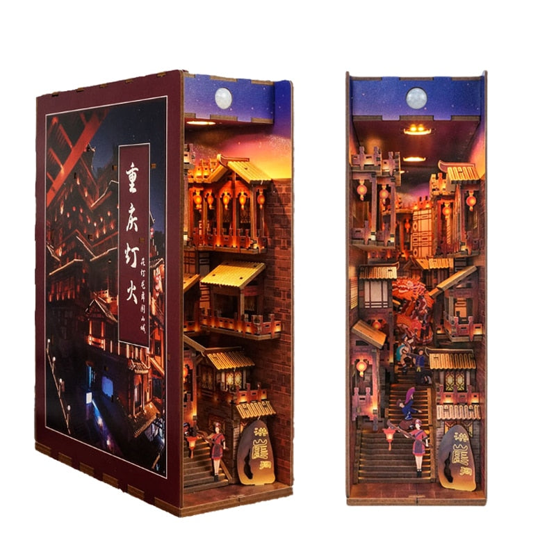 Chinese City Building DIY Book Nook Kit